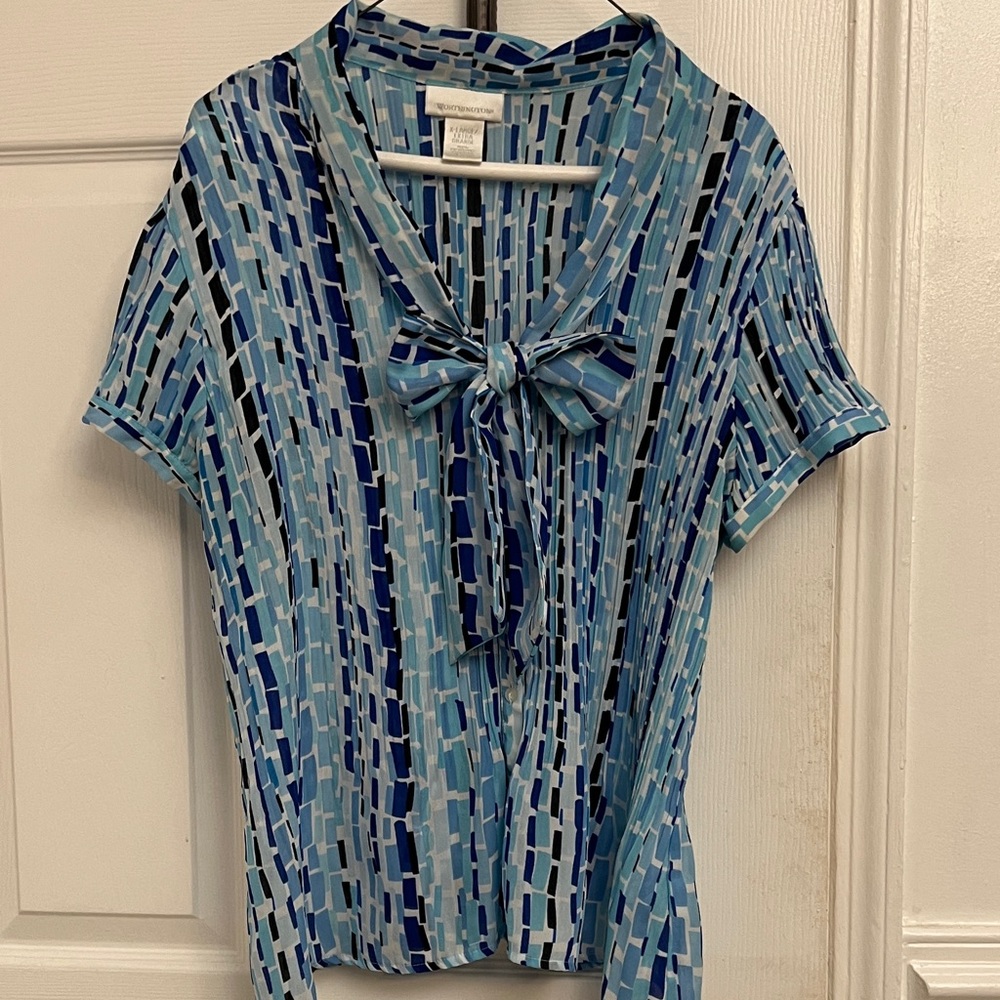 Chico's Multicolor Geometric Blouse